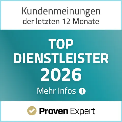 ProvenExpert Top-Dienstleister 2026